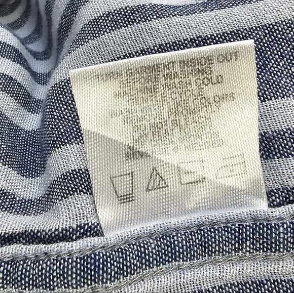 THREADS 4 THOUGHT 100% Cotton Snap‎ Button-up Long Sleeve Shirt Blue Mens Size M - Picture 11 of 11